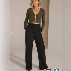 Favorite Daughter Black Wide Leg Pants